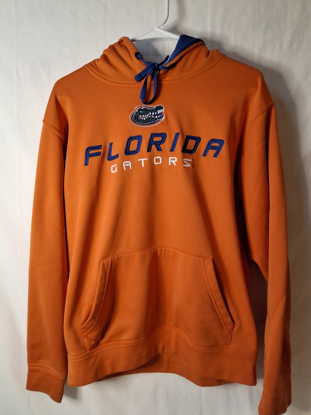 Stadium Athletics Orange Florida Gators Pullover Hoodie with Blue Trim